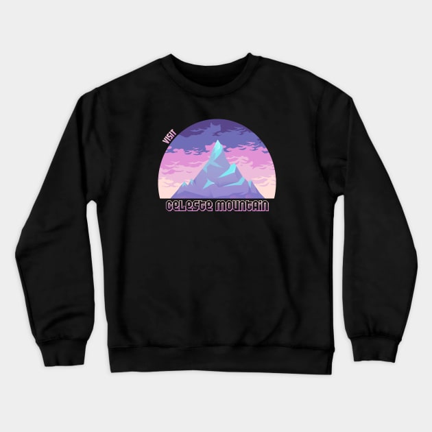 Visit Celeste Mountain Crewneck Sweatshirt by Adamantitan